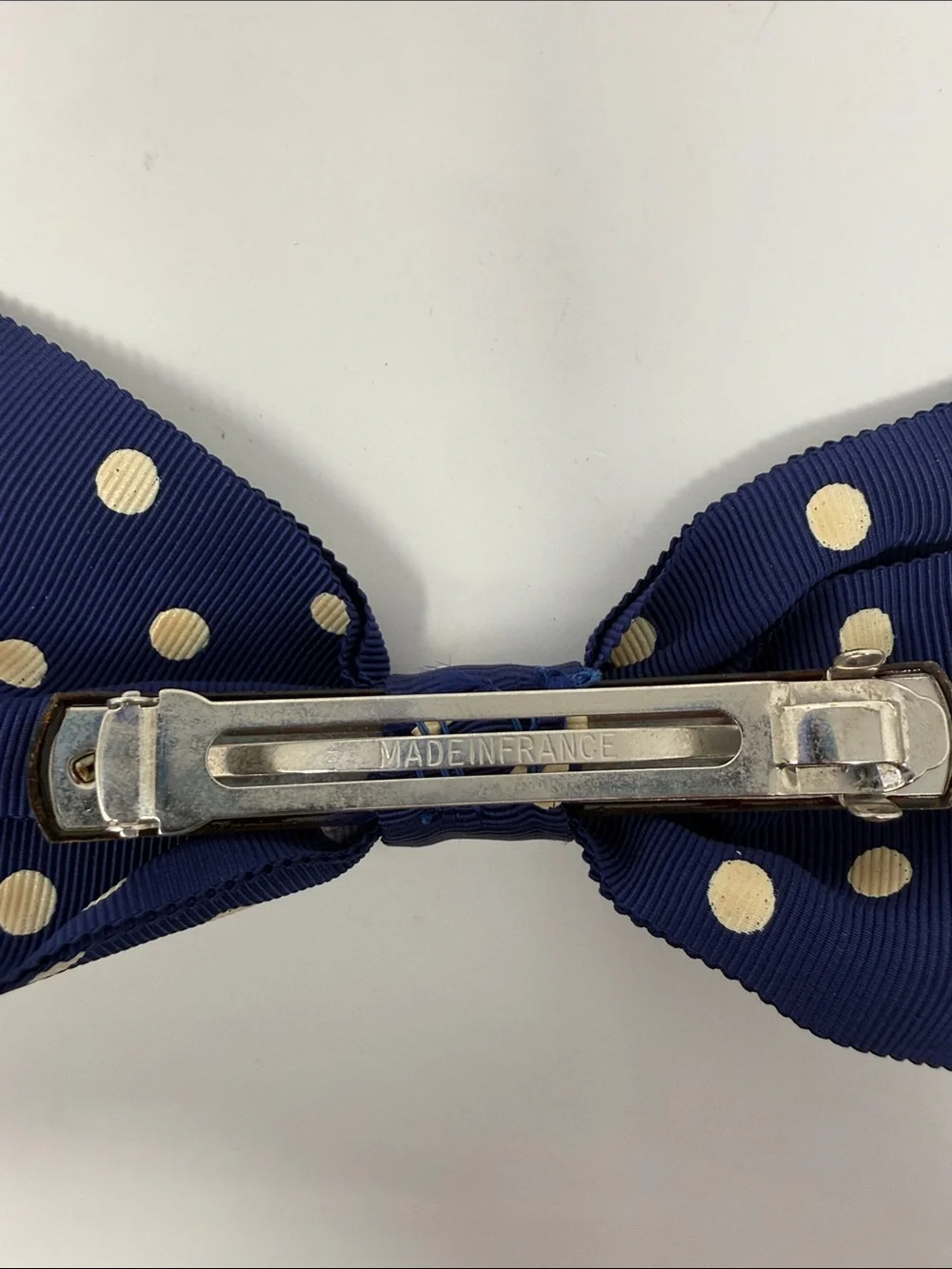 Girls Navy and Black Bow Hair Clip Set - 3 Pack